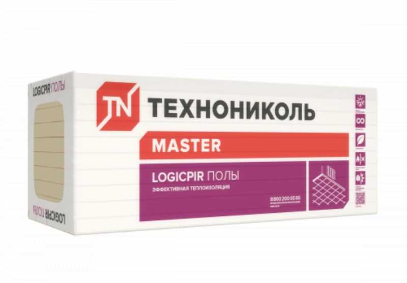 Утеплитель Технониколь LOGICPIR Полы Г4 50х600х1200