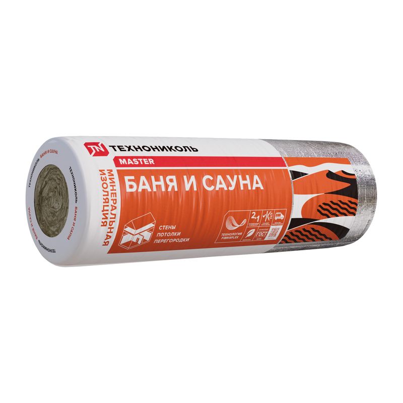 Утеплитель ТЕXНОНИКОЛЬ Баня и сауна, 12500х1200х30