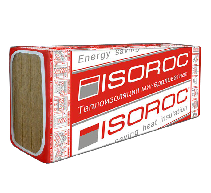 Утеплитель ISOROC Изолайт-ЛЮКС 1000х600х190 мм