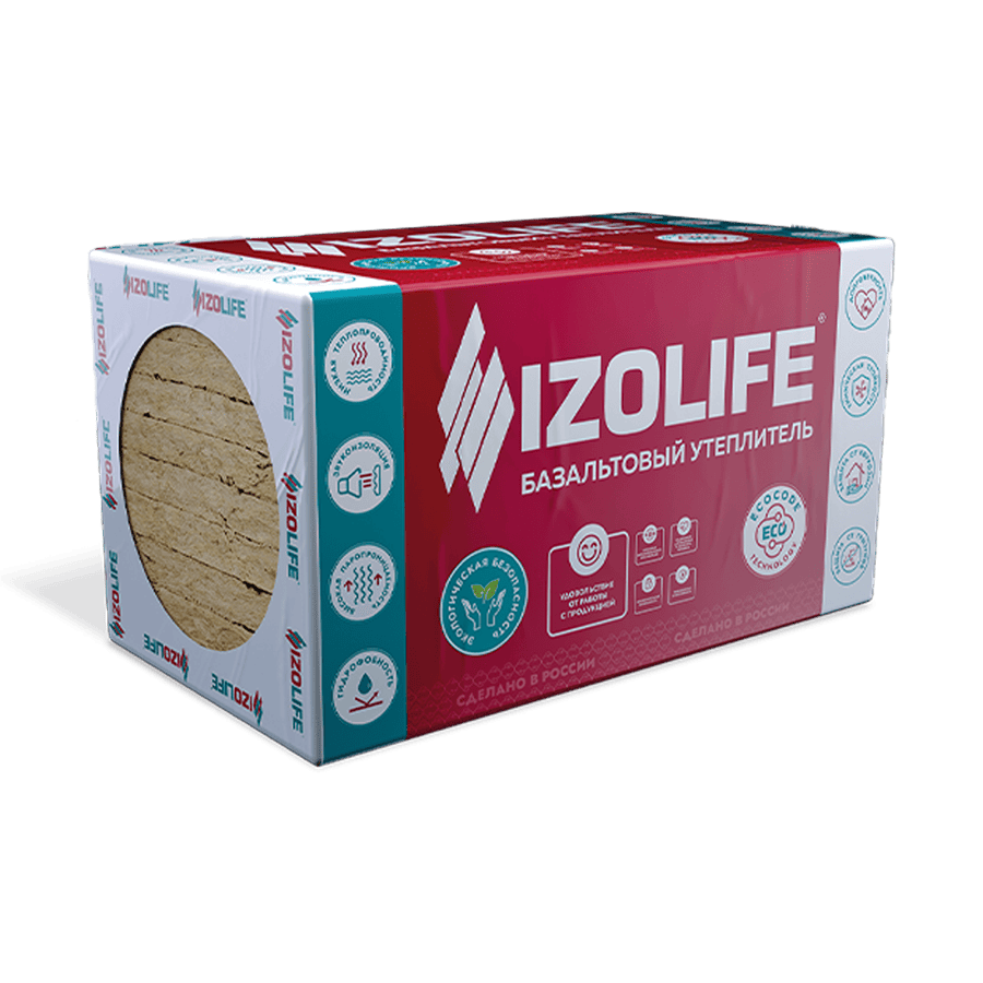 Утеплитель Izolife Фас Коттедж 50х600х1200